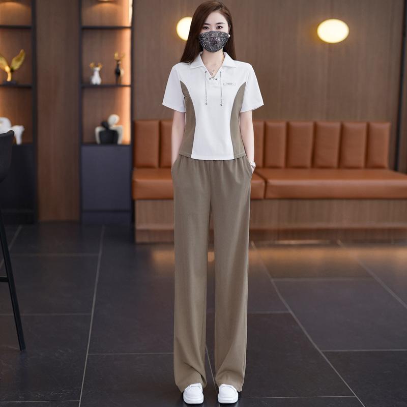 2024 Summer Women's Stylish Slimming Plus Size Two-Piece Set