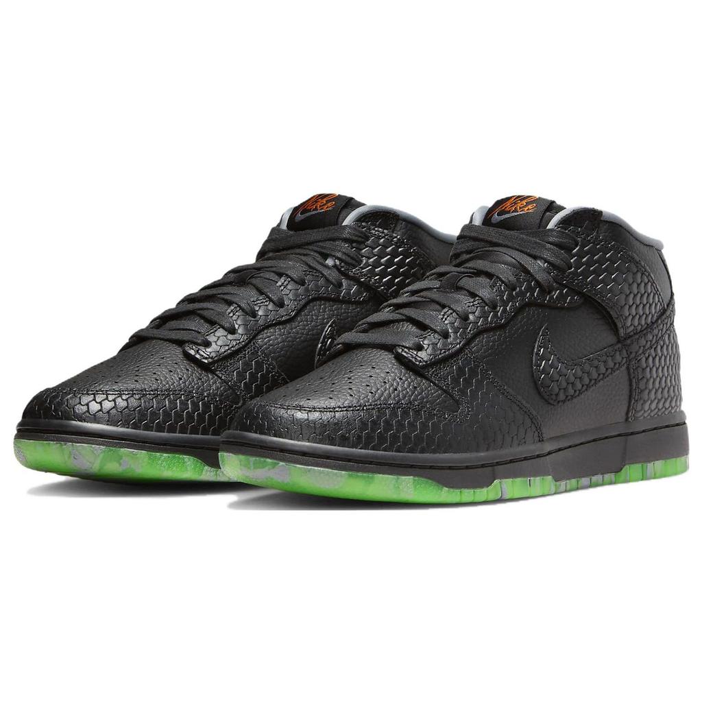 Nike Dunk Mid Premium Halloween - Hodeløs Rytter Herresneakers Svart Røygrå Båloransje FQ8749-010