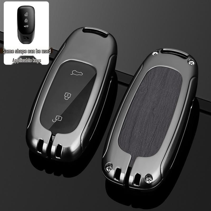 L9/L8/L7MAX Schlüsselhülle: Premium Metallschale, Ein-Schnallen-Schutz für Herren-Autoschlüssel