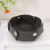Compact PU Leather Foldable Tray: Entryway and Living Room Organizer for Keys and Jewelry