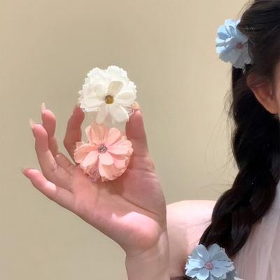 Hair Pin 3D Simulated Flower Design Side Back Hairdos Hair Clip Beach Vacation Hair Pin Fairy Style Hair Accessory