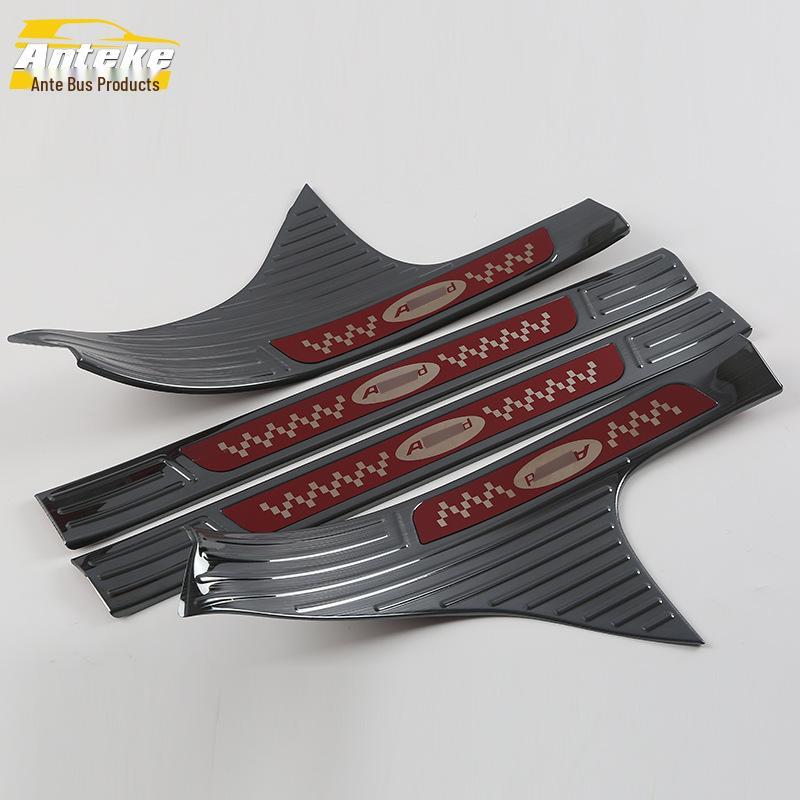 Fits 18 Models: 10th-Gen Accord Door Sill & Bumper Trunk Welcome Pedal Trim