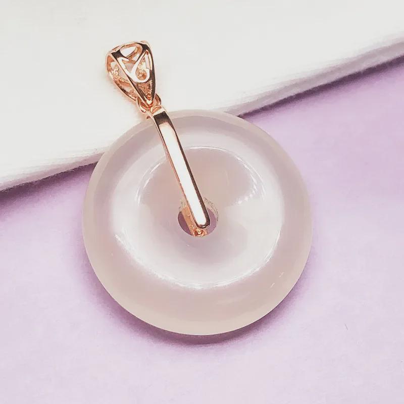 Adjustable S925 Silver-Plated Pendant Buckle with 18K Gold Jade Clip