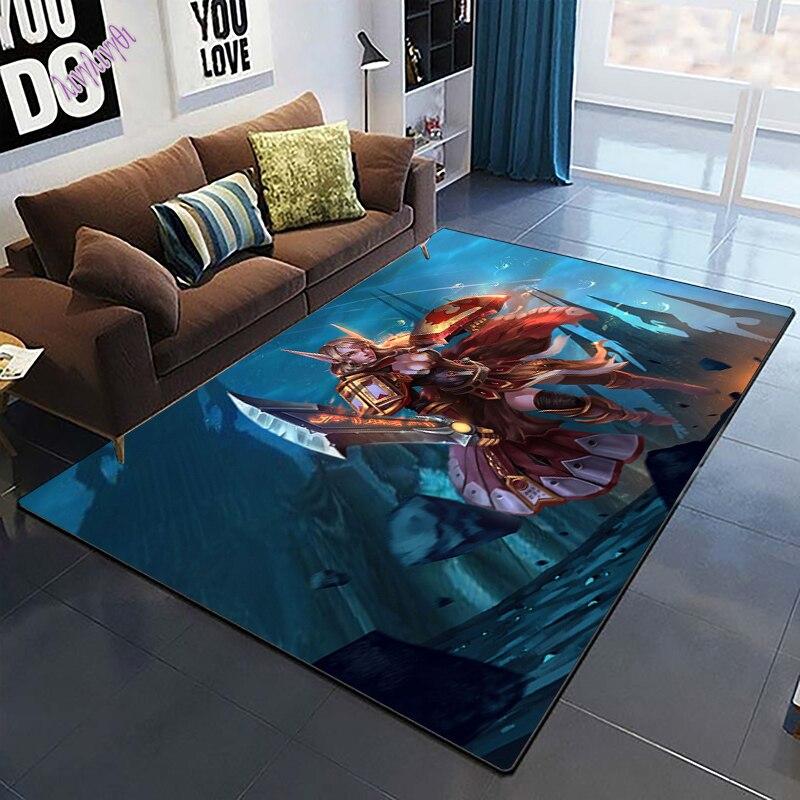 World of Warcraft Cool Creativity Tištěný vzor Protiskluzový koberec Bohemia Koberec Obývací pokoj Dekorace koberce Tapiserie