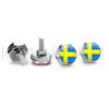 4pcs/set Car USA Italy Germany British Flag Metal Screws License Plate Bolts Auto Universal Car Accessories For VW BMW