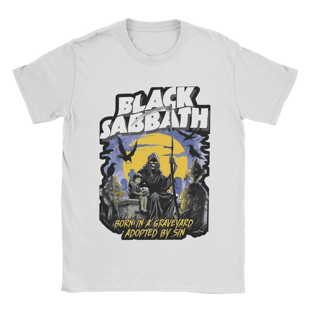 Men's T-shirt Black Cool Sabbath Novelty Fashion Casual High Quality Cotton T-shirt Short Sleeve T-shirt Crewneck Clothes