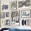 Abstract Picasso Vintage Posters And Prints Line Face Rainbow Leaves Wall Art Canvas Painting Pictures Living Room Home Decor