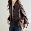 Fashionable Women's Genuine Leather Jackets for Women Spring New Short Sheepskin Versatile Coats for Small People Trendy