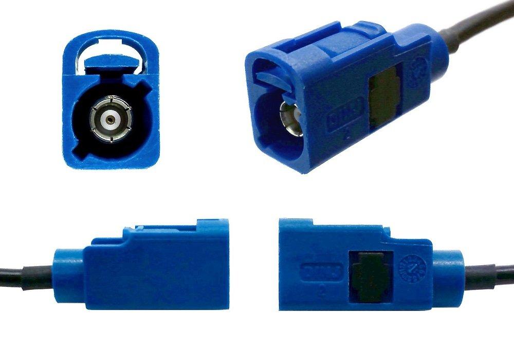 Illumicraft GPS-Antenne, FAKRA Standard Code C Blauer Stecker (blau) Kabel, 3m gewünscht
