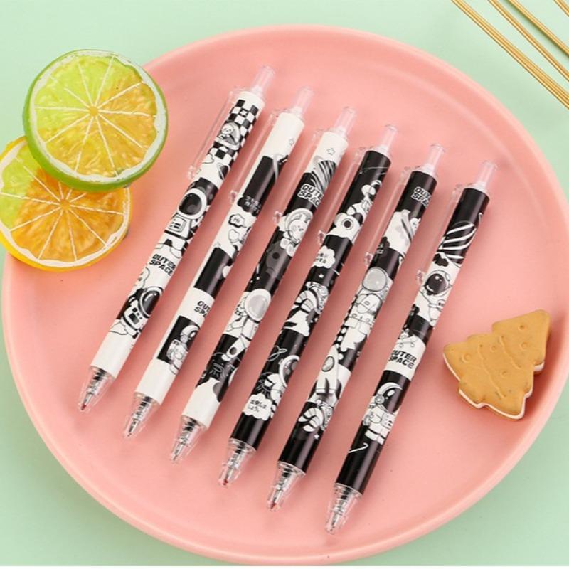 1Pc Cute Gel Pen Creative Cartoon Astronaut Press Office School Supplies Stationery Funny Pens Students Writing Supplies Stationery