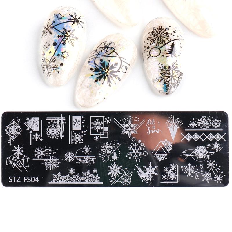 Nail Art Stamping Plates Flower Moon Snowflake Animals Design Nail for Image Stamp Plates Manicure Templates Nail Art To