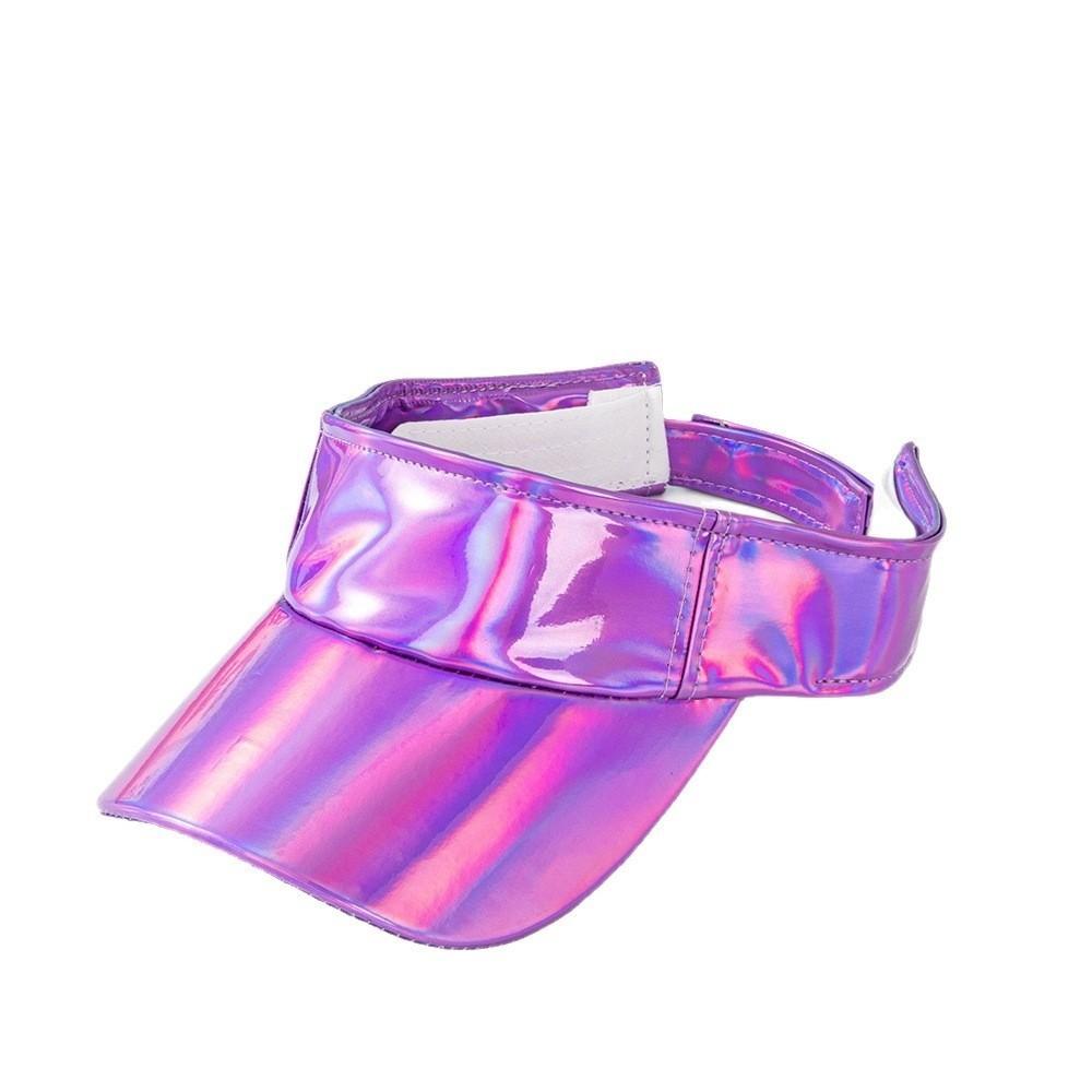Laser Sun Visor Caps Hollowed-out Top Empty Hat Fashion Duck Tongue Hat Outdoor Sport