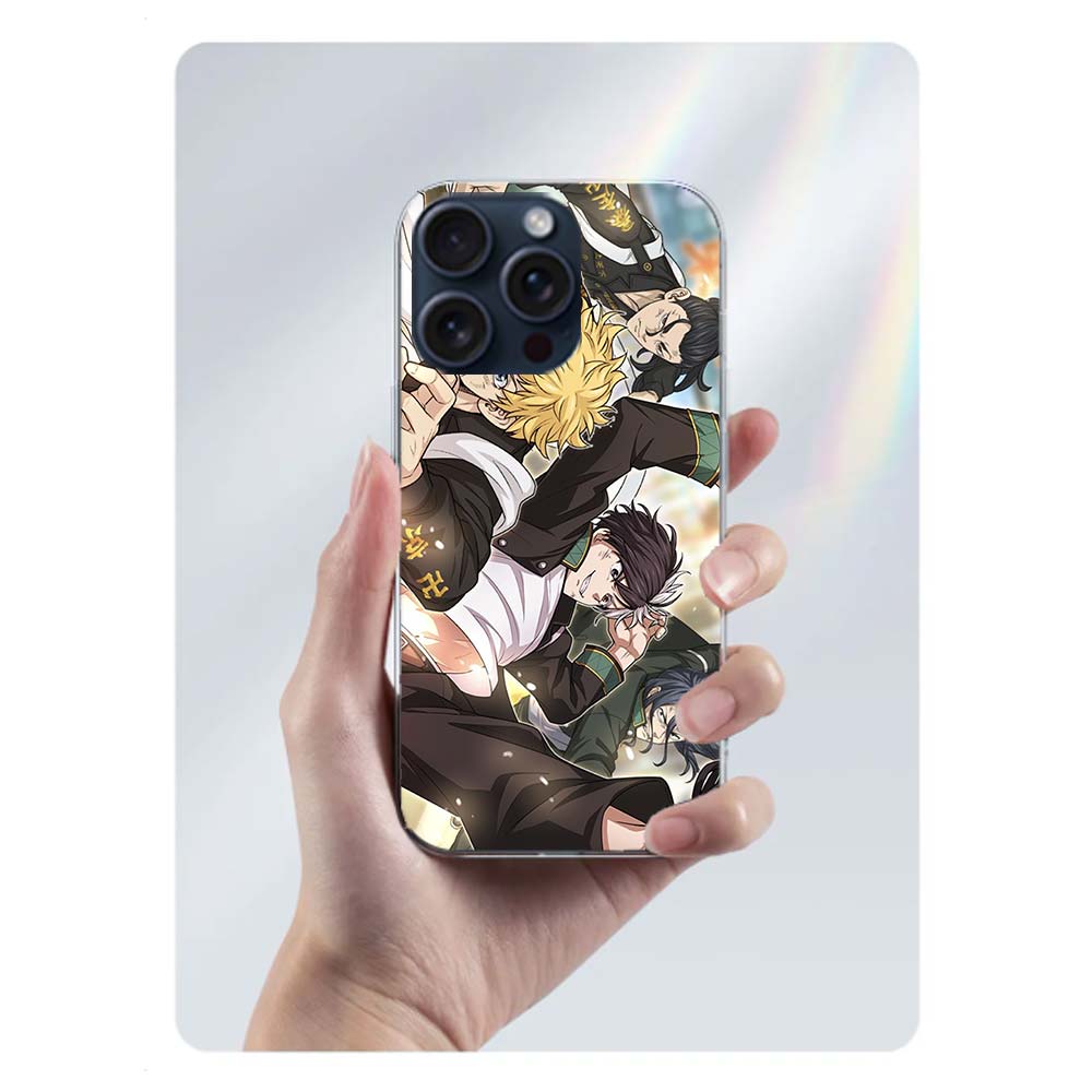 Anime Wind Breaker Sakura Clear Phone Case For Iphone 17 Air 16 Pro Max 15 Pro 14 Plus 17E 16E 11 13 12 Mini Cover Cases Fundas