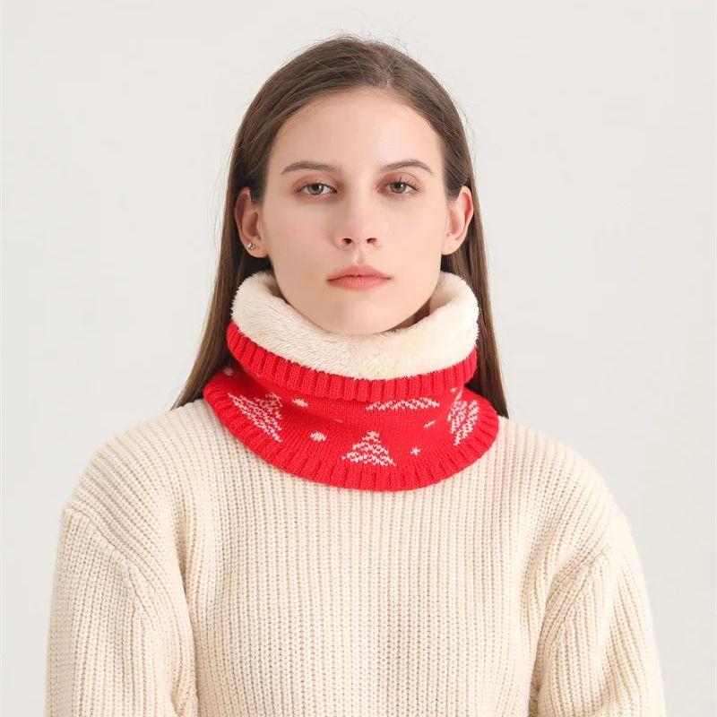 New Solid Knitted Neckerchief Autumn Winter Women Cover Neck Female Fashion Bufandas Thickening Scarves Cervical Cuff Warm Scarf