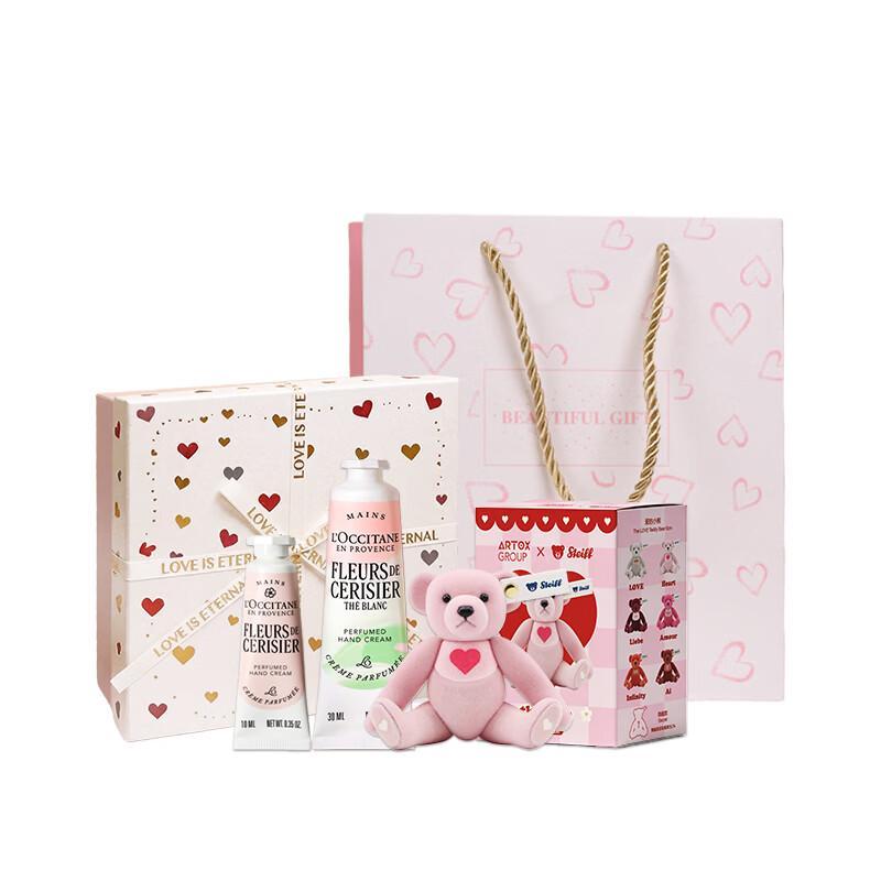 L Occitane White Tea Cherry Blossom & Cherry Blossom Hand Cream Set