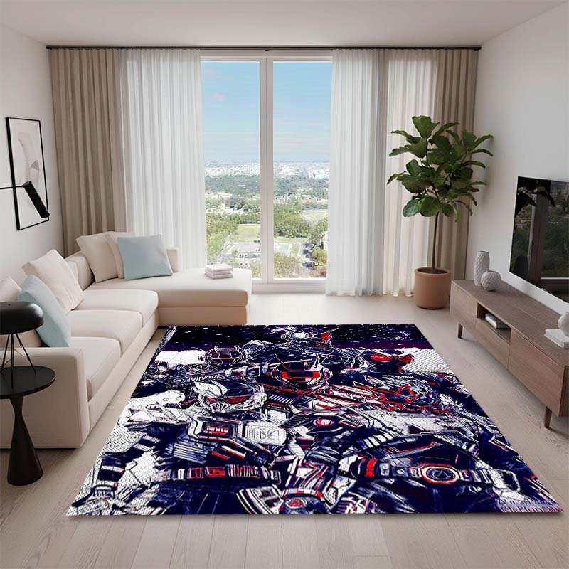 3D Printed Kamen Rider Rug, Suitable for Living Room, Bedroom, Table, Kitchen Doorway, Children's Non-slip Floor Mat.