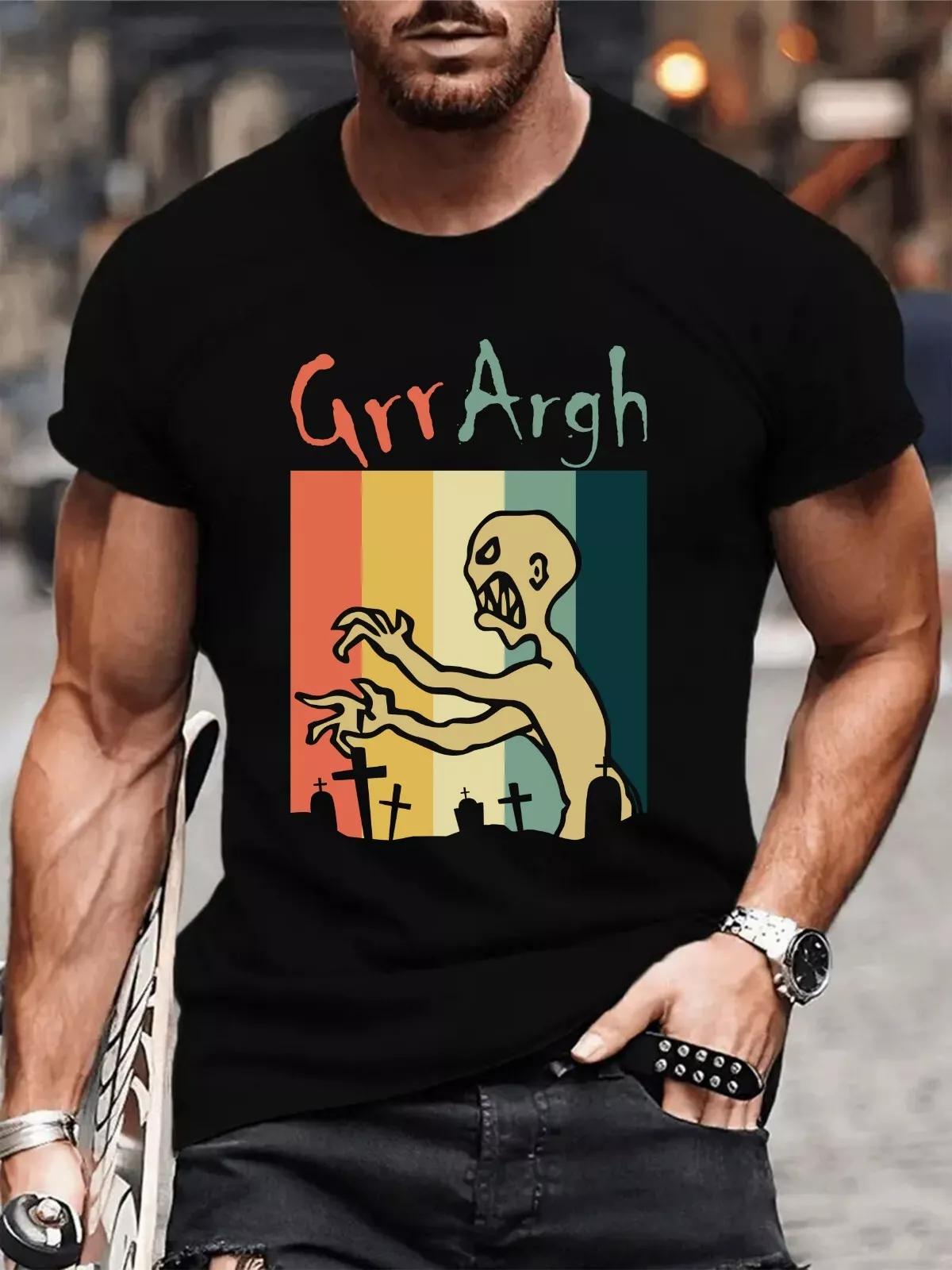 

Grr Argh Zombie Vintage T-Shirt Buffy Inspired Halloween Retro Horror Tee Top S