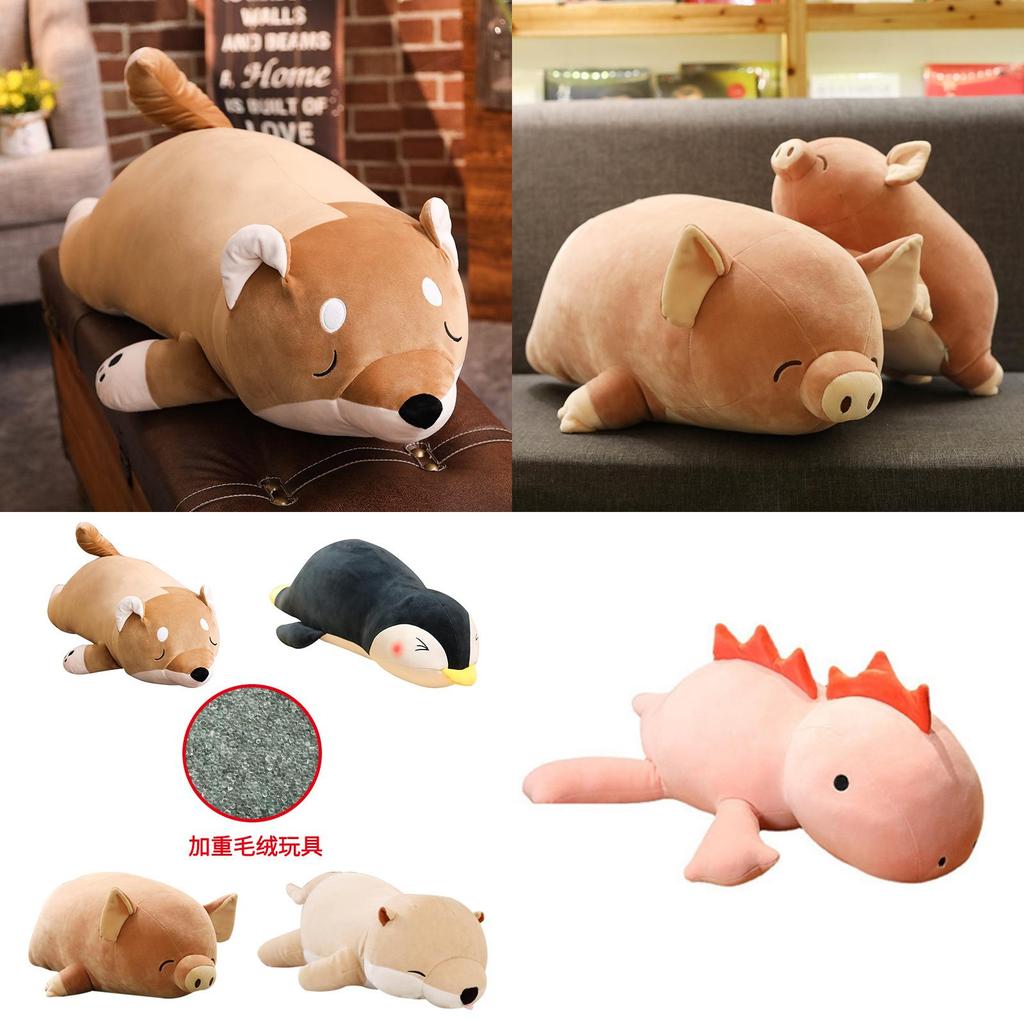 Pinguin Plüschtier mit Gewicht Niedliches Tier Stofftier Pinguin für Kinder 60cm Höhe 1.2kg Gewicht