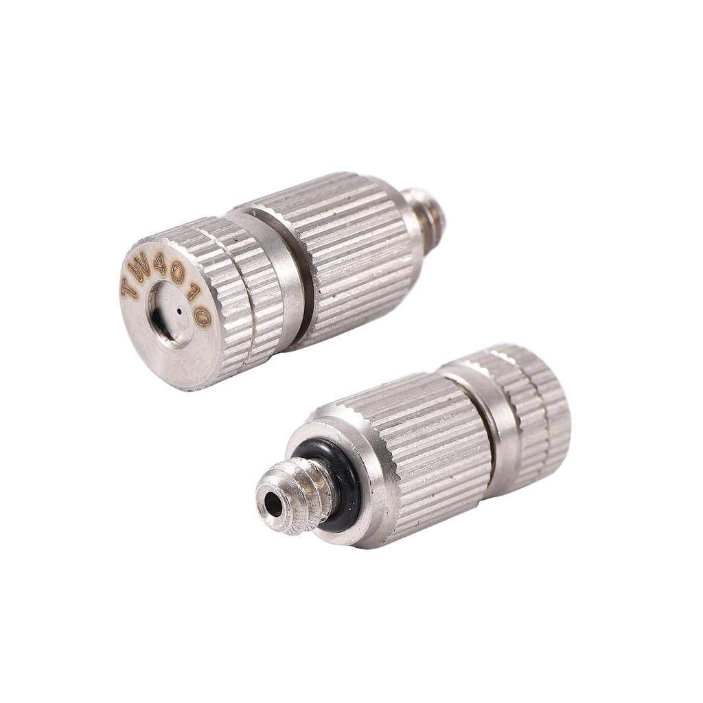 50Pcs Stainless Steel High Pressure Misting Nozzle Garden Irrigation Sprayer Cooling Dust Removal Disinfection Atomizing Nozzle
