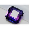 Natural Purple Tanzanite Loose Gemstone 7.55 Ct Emerald Cut for Jewelry Making and Gem Collections