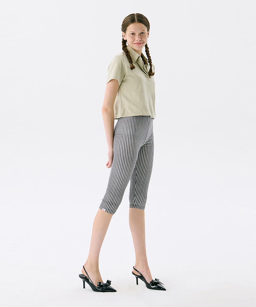 JUNEJUNE SPACE Vol13. Crop Pk T-Shirts_Light Khaki