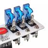 12V Racing Car Engine Start Button Panel, with Ignition switch, Start/Stop Button and LED switch