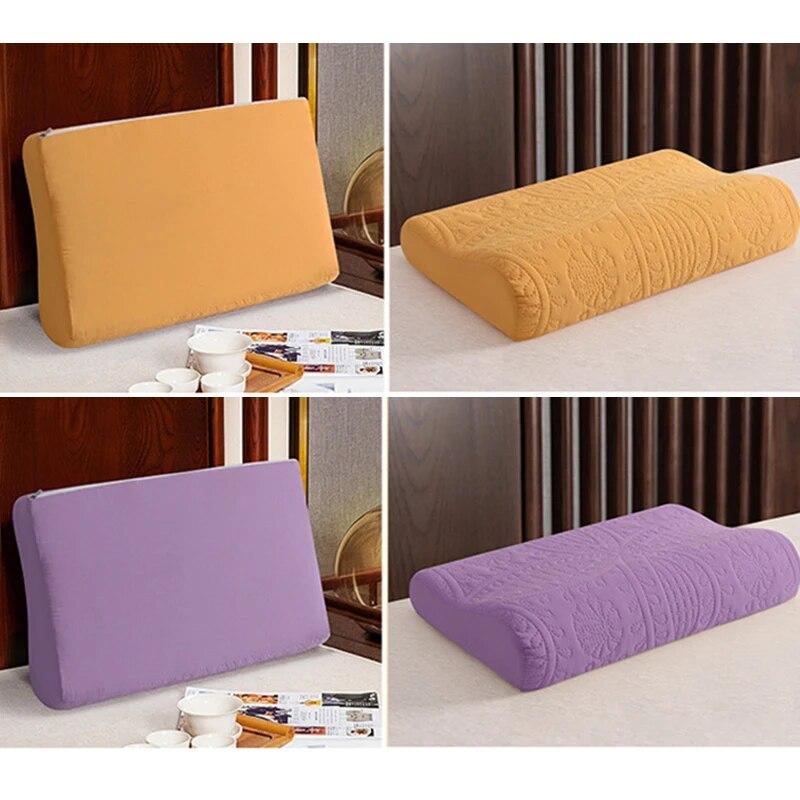 Capa de almofada impermeável rebote fronha de espuma de memória acolchoado látex fronha protetor de contorno