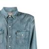Polo Ralph Lauren Ss22 Solid Color Single-Breasted Denim Long Sleeve Shirt Men shirts Blue 710703936-001