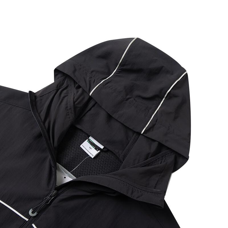 Puma Logo Outdoor Neformální Sportovní Zapínací Mikina s Kapucí Běžecká Prodyšná Bunda Pánská Bunda Černá 628484-69