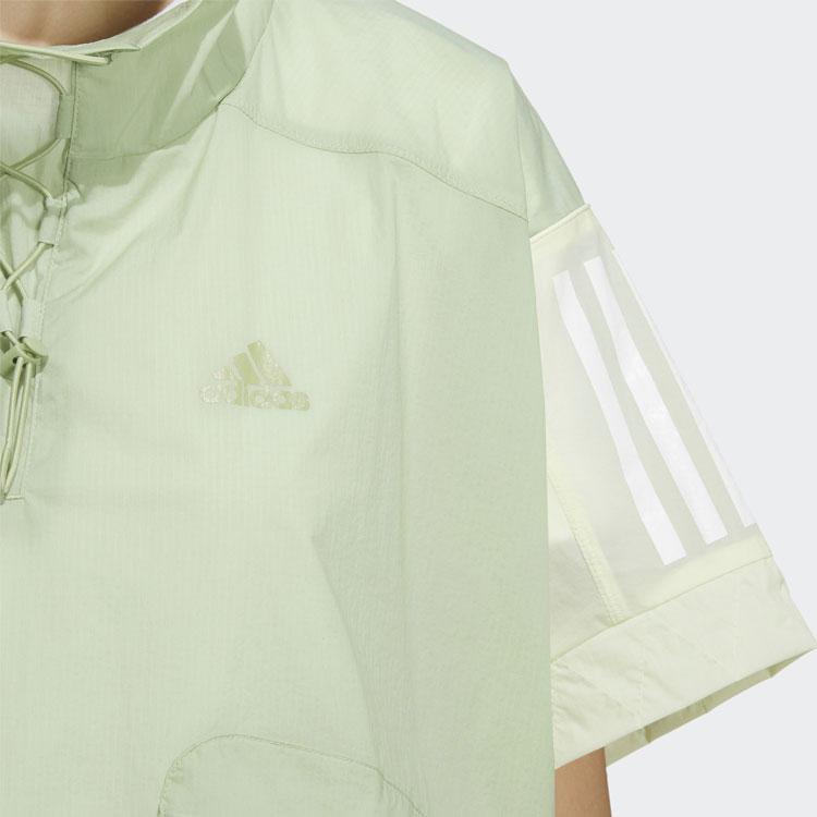 Adidas Outdoor Casual Batwing Sleeve Jacket Women Jacket Green HF2472