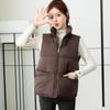 Short vest women's autumn and winter new loose casual stand-up collar comfortable warm bread clothes vest outer wear