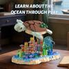 1091PCS Sea Turtle Underwater World Scene Building Blocks Animal Model Bricks Desktop Decoration Kids Educational Toys Gifts