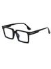 2pcs Fashion Square Anti-Blue Light Computer Eyewear Minimalist Optical Eye Glasses with Metal Frame Luxury Eyewear Unisex