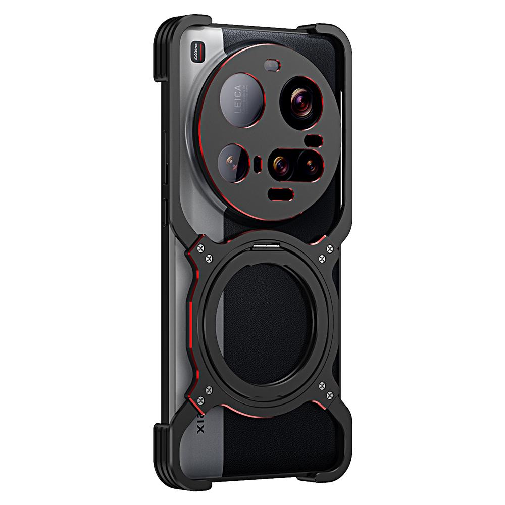 For Xiaomi 15 Ultra Case Kickstand Metal Bumper Magnetic Phone Cover