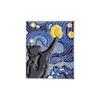 Alloy Stylishly Unique Brooch With Playful Cartoon Characters And Starry Sky Theme