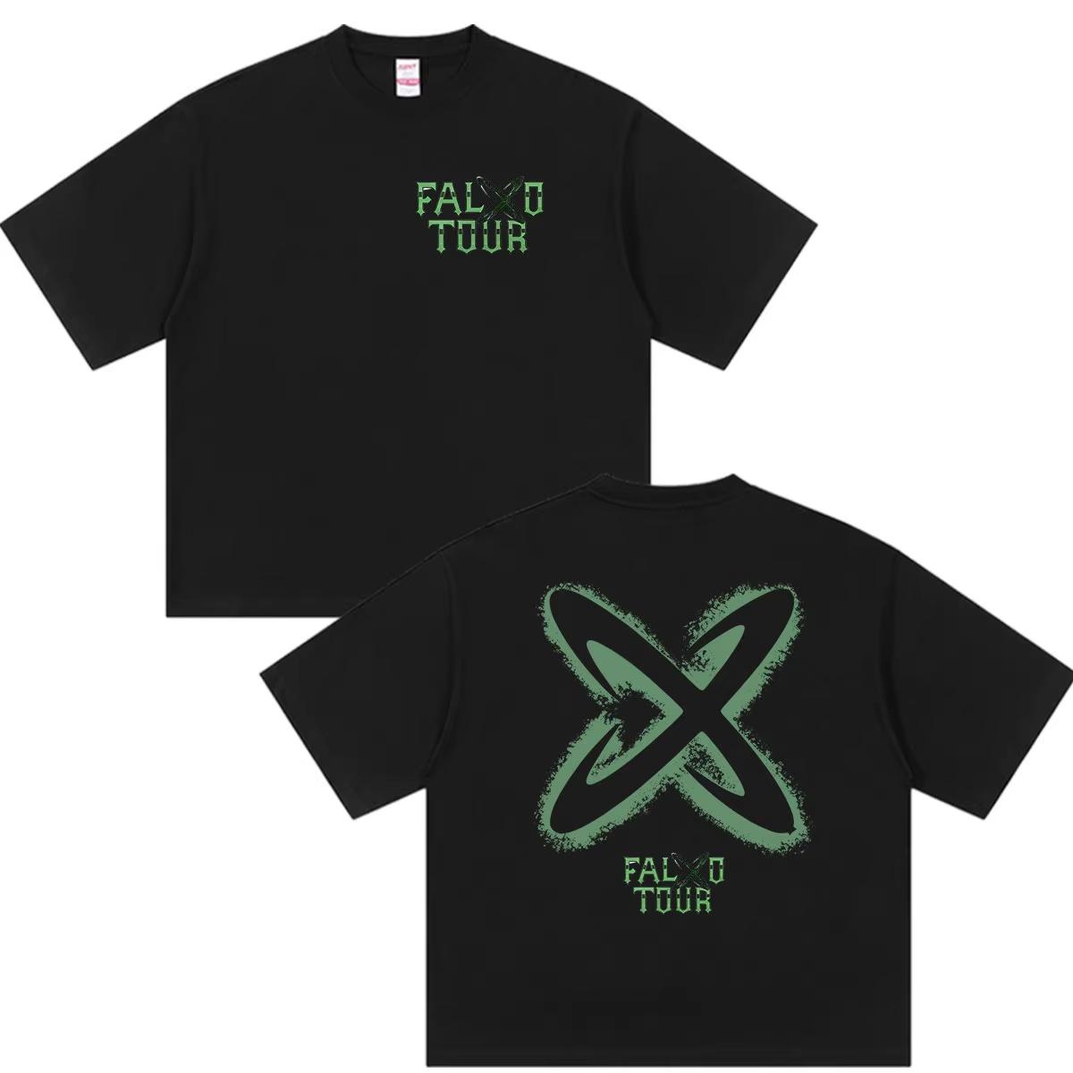 Feid VS Ferxxo Falxo 2026 Tour Unisex Vintage High-Quality Fashion Casual Loose Pure T-shirt 4XL