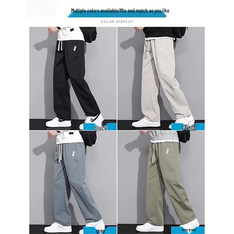 PLAYBOY Men's Relaxed-Fit Straight-Leg Pants
