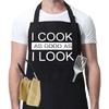 Aprons Pockets Cooking Home Kitchen Adjustable Grilling Cooking Chef Barbecue