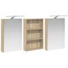 Bathroom Cabinet Set 3 Pcs 120 X 10.5 X 60.5 Cm Particleboard