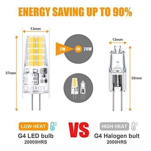 Ampoule LED G4 - Vicloon - 20W Équivalent Halogène - 2W Économie - 30000 heures de vie