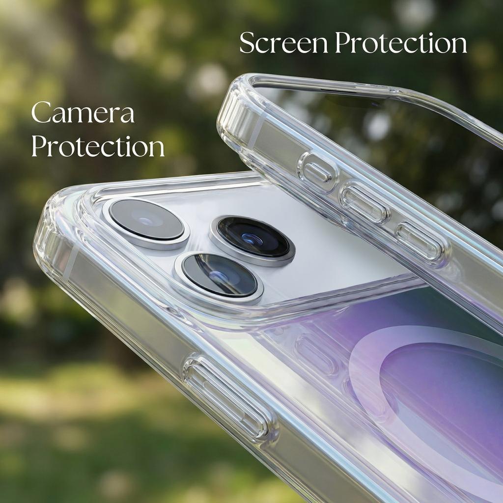 Luggage Aurora Suitable for Apple 17 mobile phone case iphone16 magnetic case 16Pro/14 bright chameleon