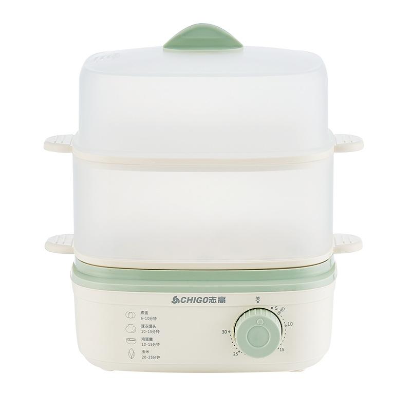 

350W Electric Boiler 16 Eggs Automatic Breakfast Machine Timing Egg Custard Food Warmer Steaming Cooker 220V EU зелёный