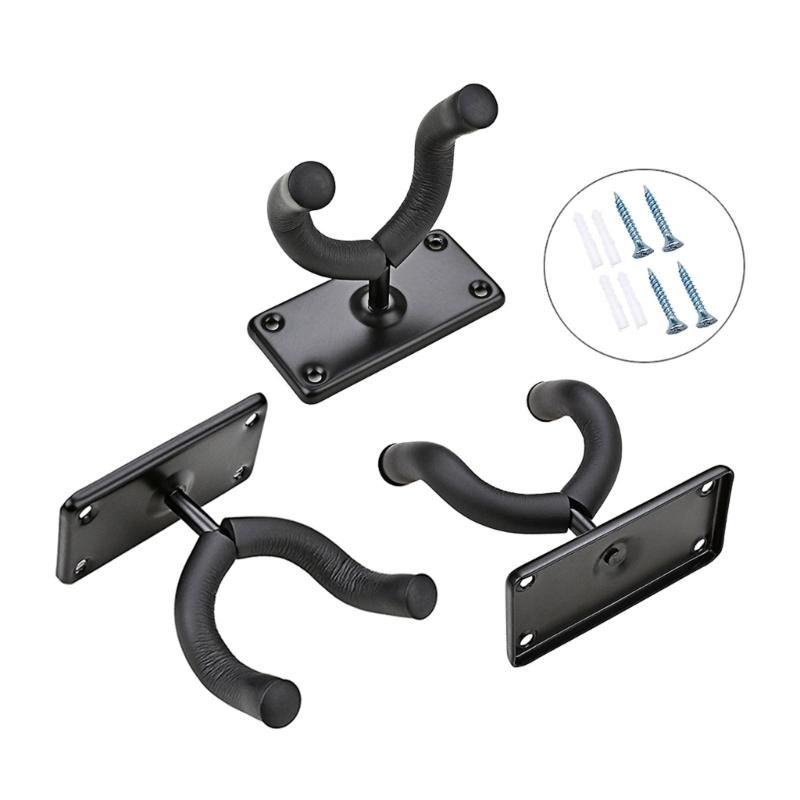Suporte de Parede para Guitarra Universal Suporte Ajustável Suporte de Exibição Gancho de Guitarra em Forma de U Fácil de Instalar