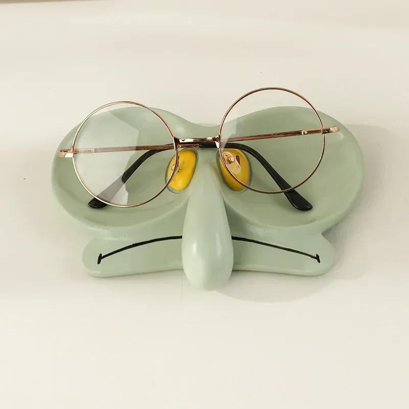 Cartoon Ornament Tray Eyeglasses Frame Organizer Glasses Jewelry Box Storage Tray Decoration Cute Office Desktop Decorative Tray
