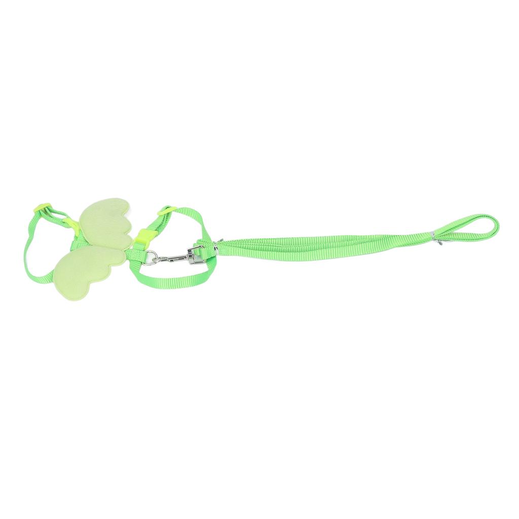 Duck Harness Leash Adjust Size Wing Shaped Small Pets Traction Rope for Outdoor Training Green S