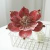 High-End Cross-Border Christmas Magnolia Sequin Fabric Flower Tree Decoration