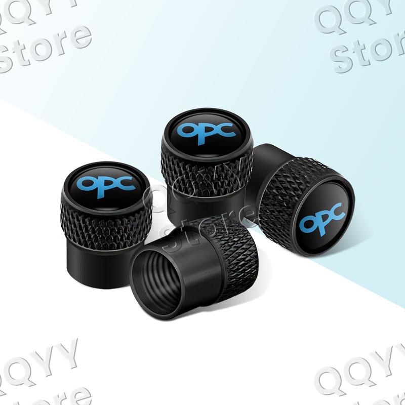 4Pcs Metal OPC Line Logo Car Wheel Tire Valve Caps Tyre Rim Stem Airdust Covers For Opel Insignia Astra H J D Zafira Corsa E