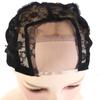 U Part Mesh Wig Cap Swiss Black Hair Net Wig Accessories Lace Wig Cap  For Making Wigs
