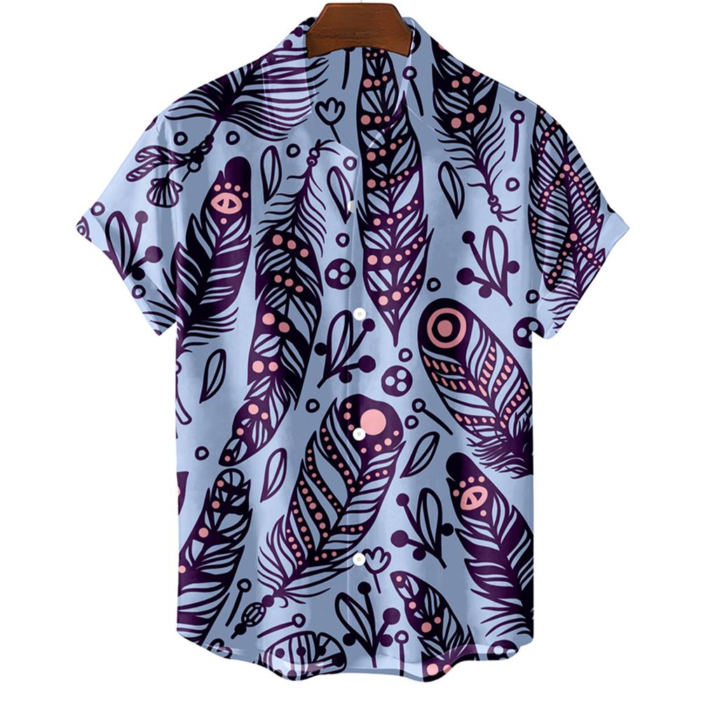 Mode Original Herrenhemd Hawaii Lässig Herren Slim Fit Kurzarm Oberteile Übergröße Einfach Federdruck Camisa MasculinaA