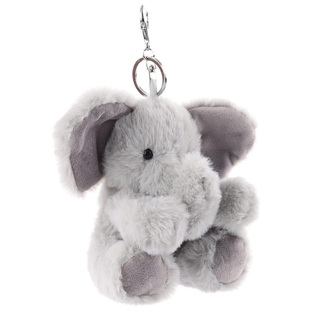 Apricot Lamb Cute Soft Animal Keychain Plush Suitable for Men and 15cm Elephant, Women, Backpack, Wallet,